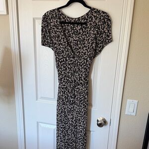 Free People Black and White Floral romper
